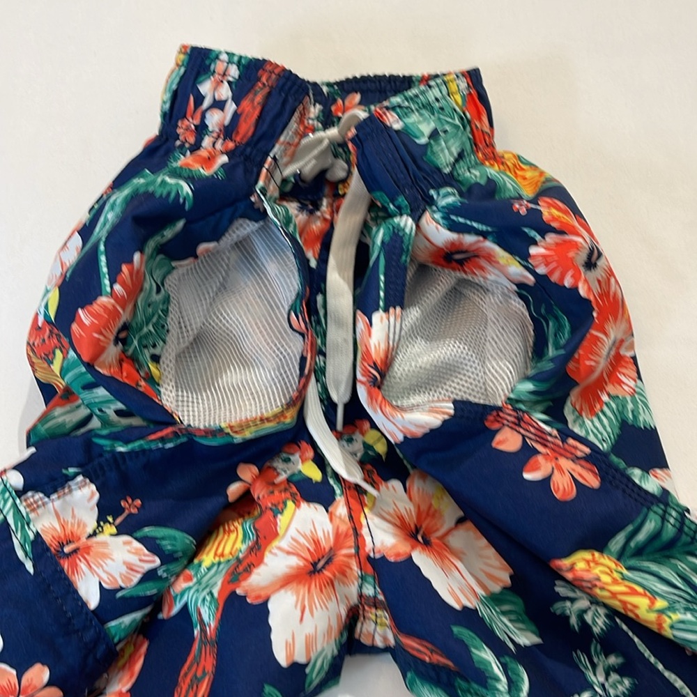 KANU SURF SIZE M Tropical Blue Floral Men's Swim Shorts - Picture 3 of 6